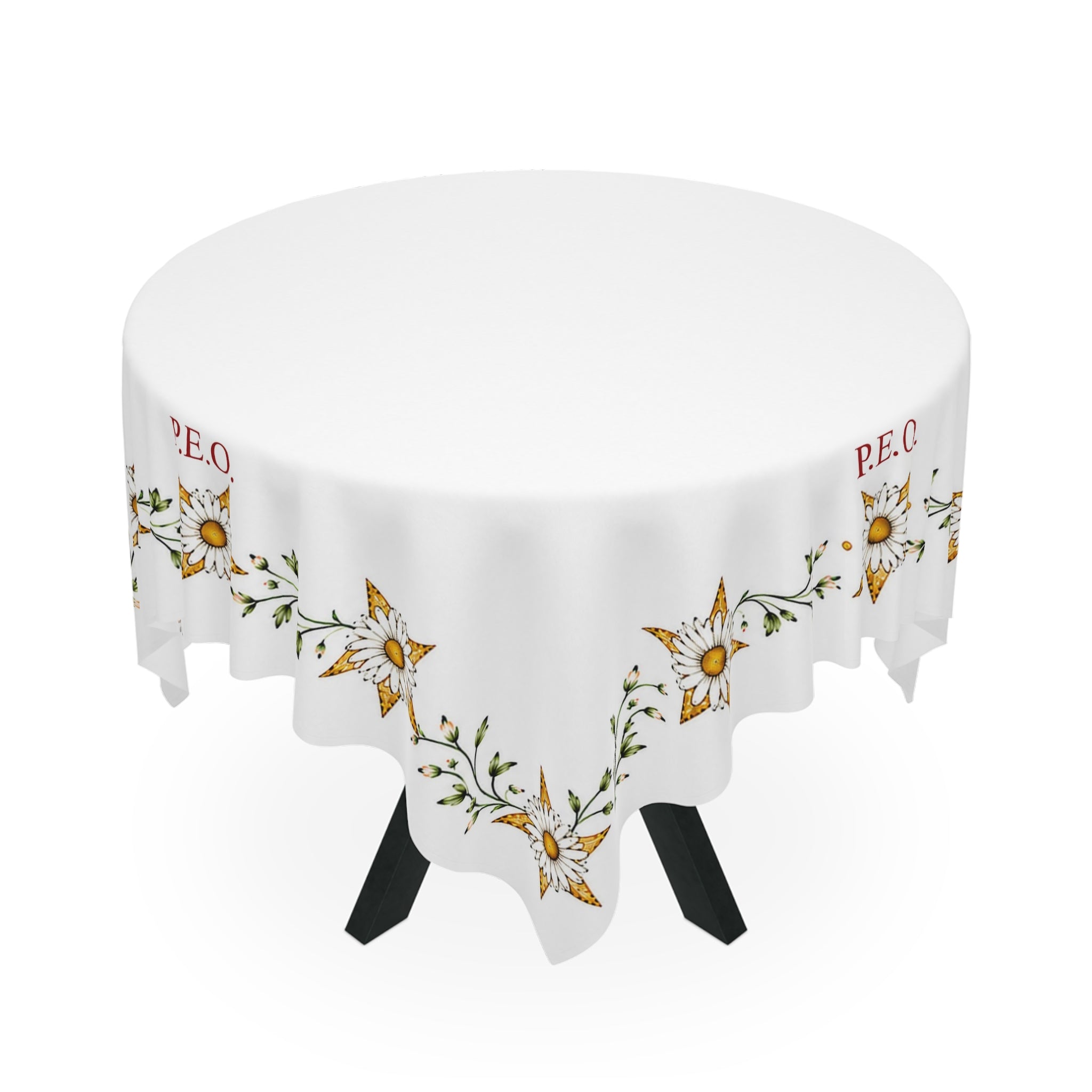 P.E.O. Poly Square Tablecloth