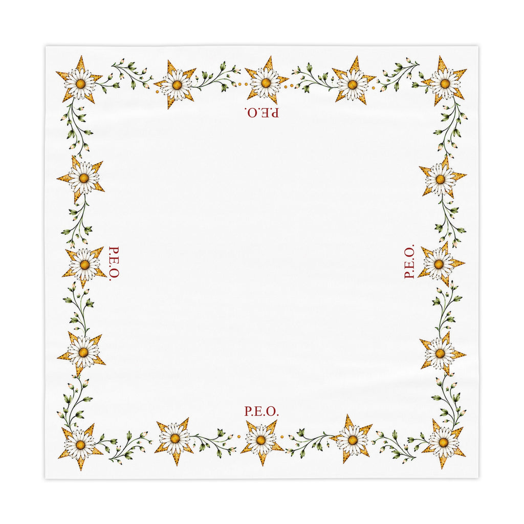 P.E.O. Poly Square Tablecloth