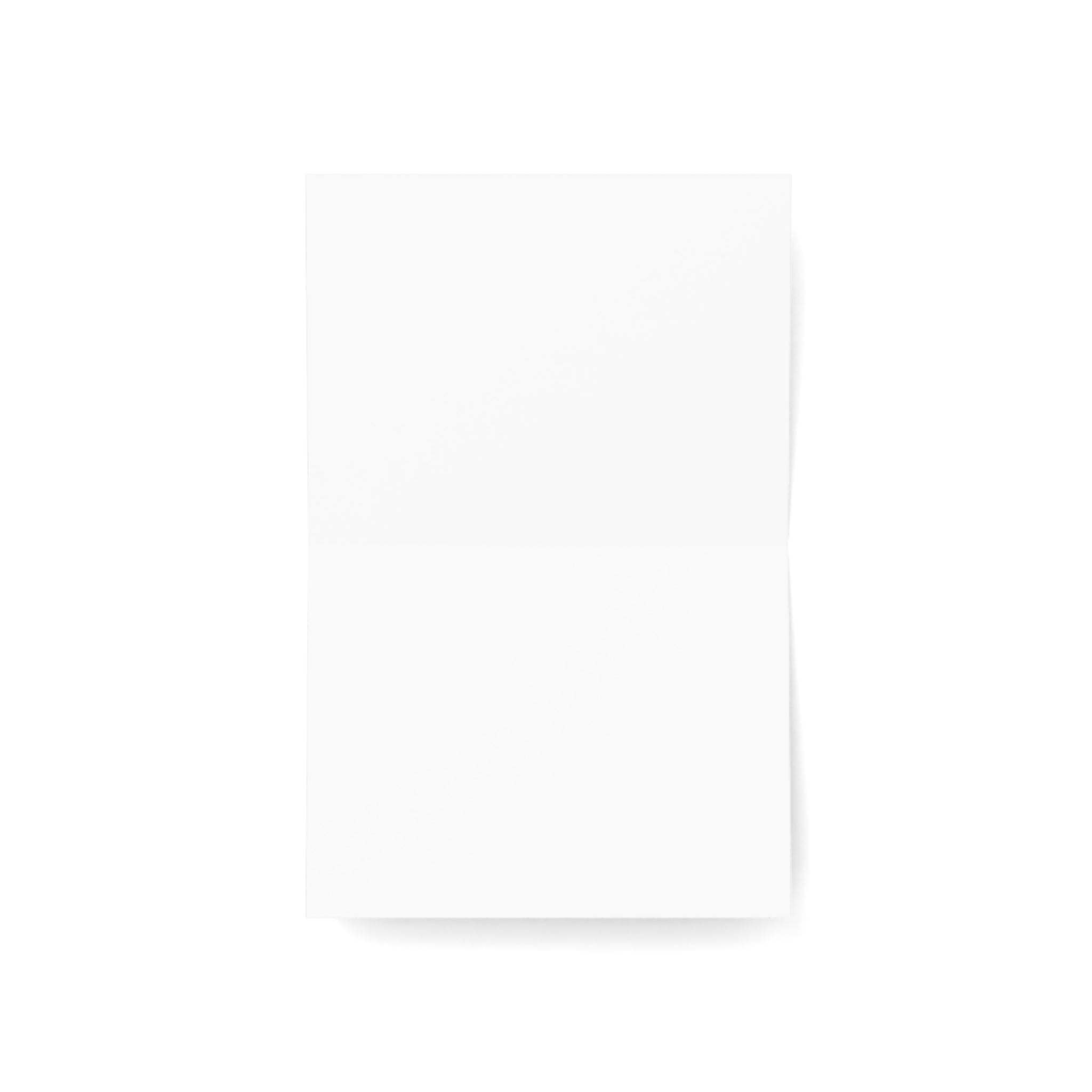 Greeting Card — Minimal Black Female Silhouette Notecards (Single or Bulk Packs)