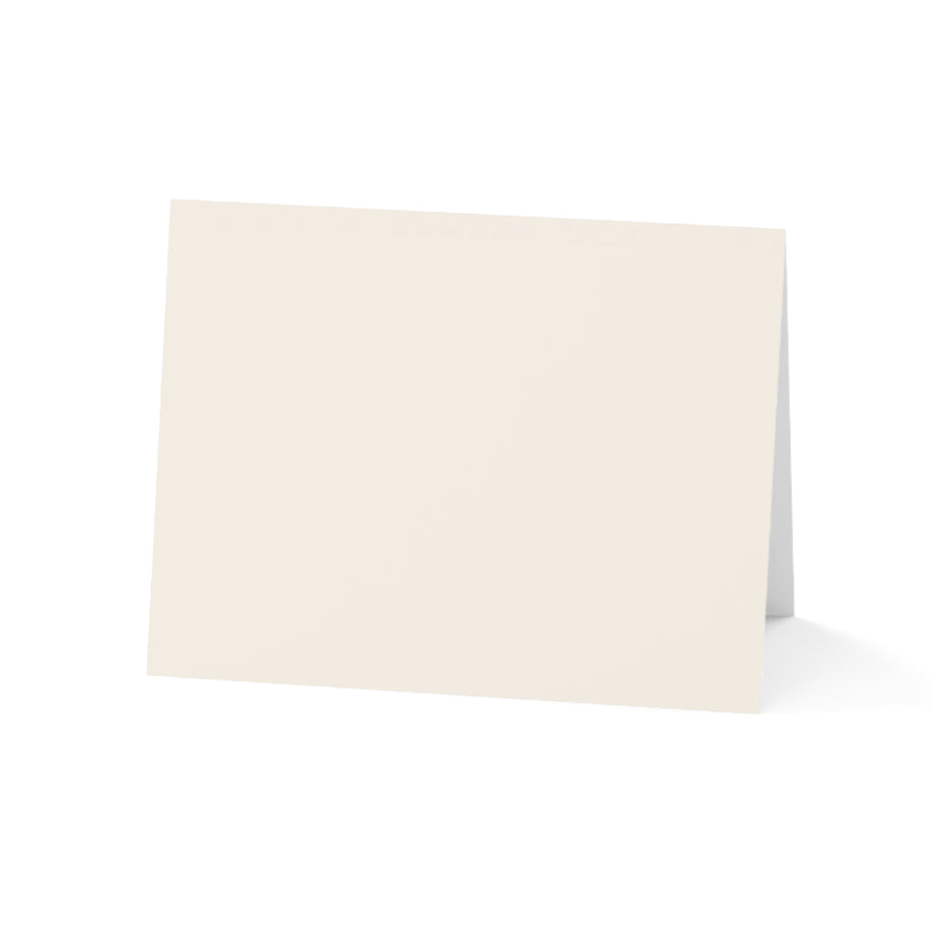 Greeting Card — Minimal Black Female Silhouette Notecards (Single or Bulk Packs)