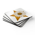 Daisy Star Cork Coaster Set of 4