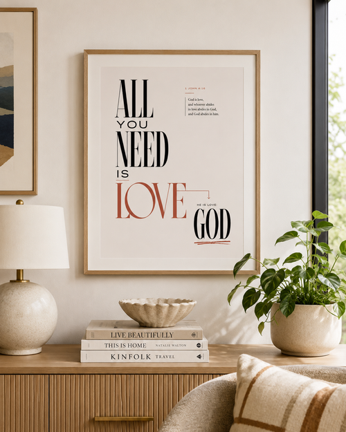 All You Need is Love Modern Art Print