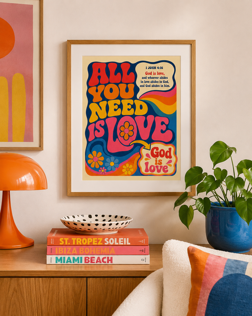 All You Need is Love Groovy Art Print