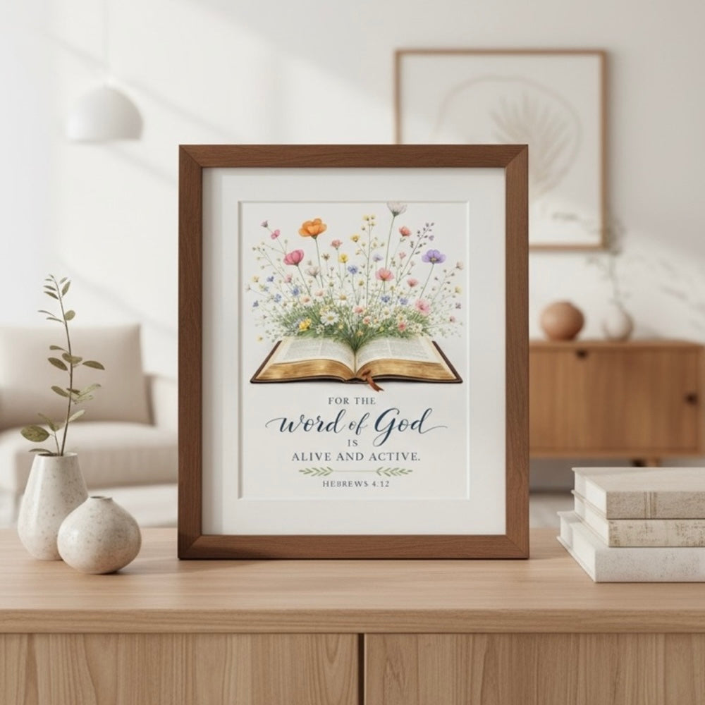 Word of God is Alive and Active Art Print