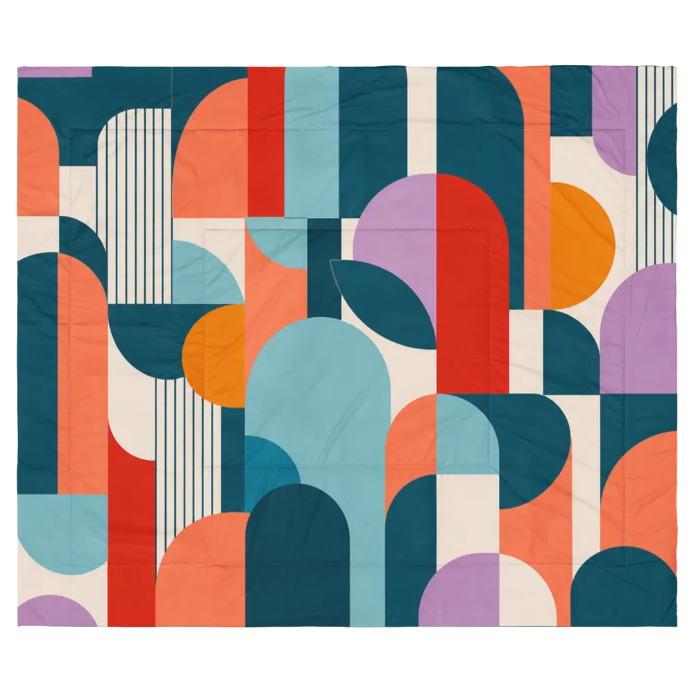 Colorful Mid Century Comforter