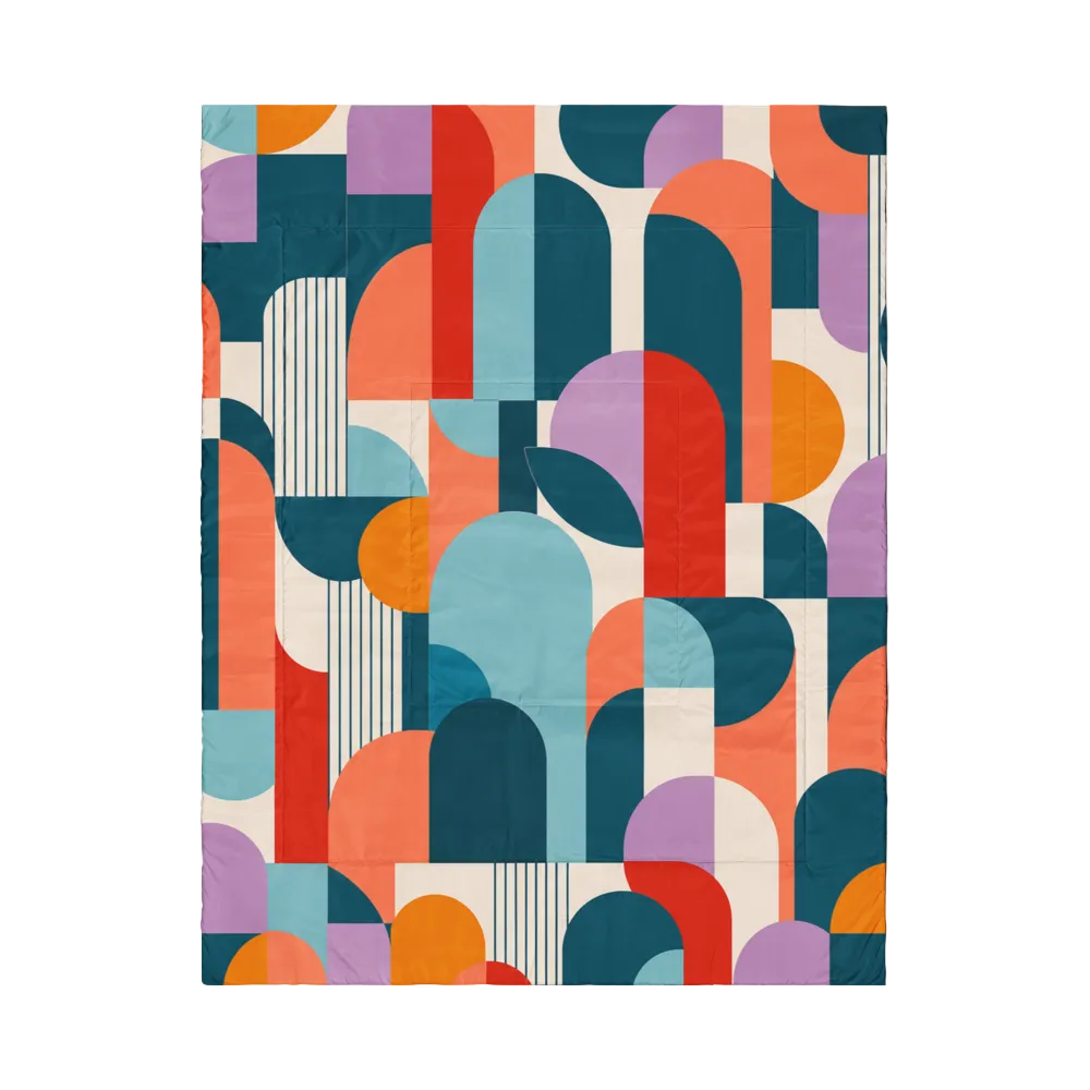 Colorful Mid Century Comforter
