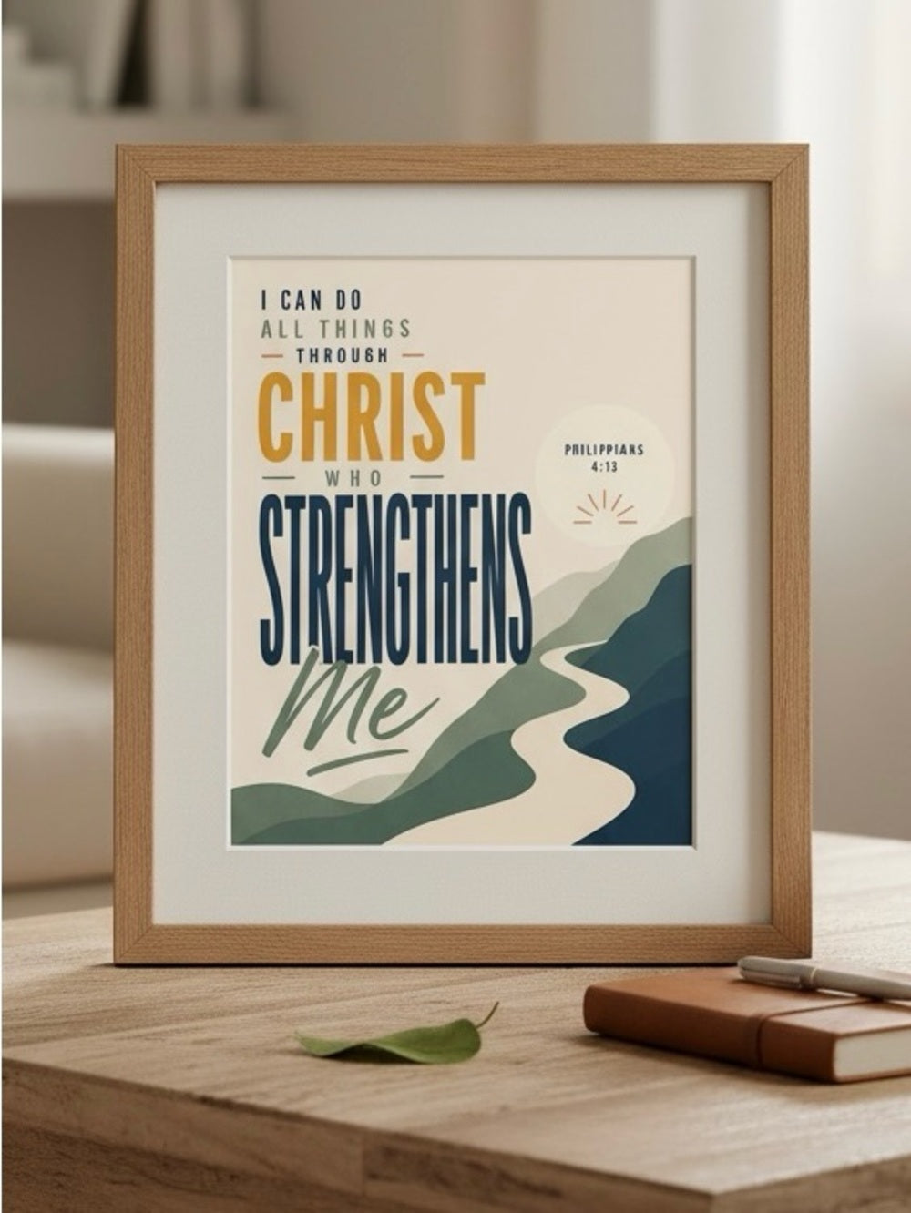 Christ who Strengthens Me Art Print