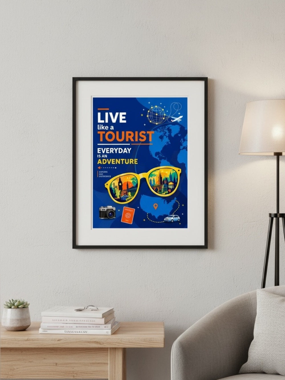 Live like a Tourist Art Print
