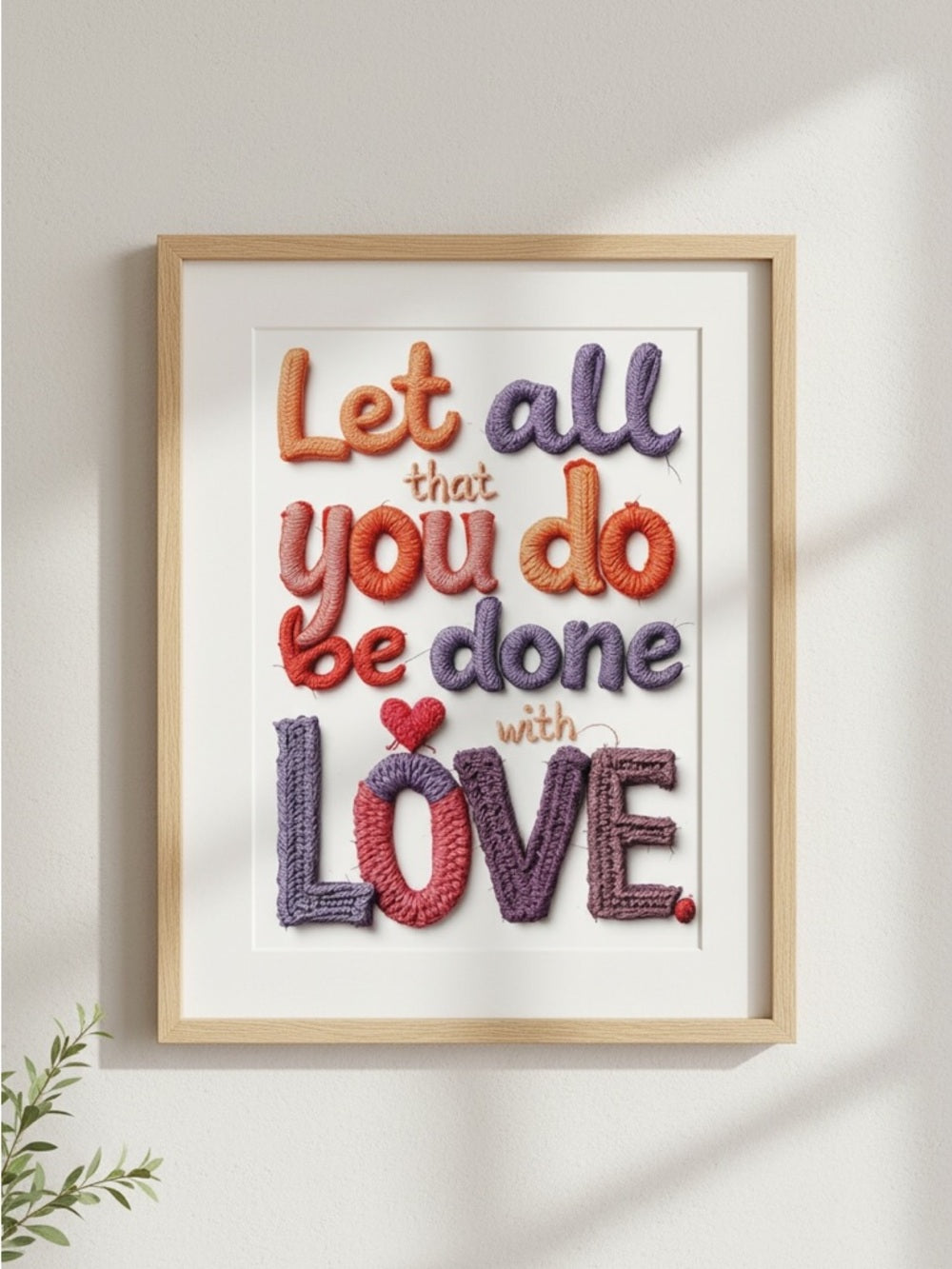 Let All You Do Knit Art Print