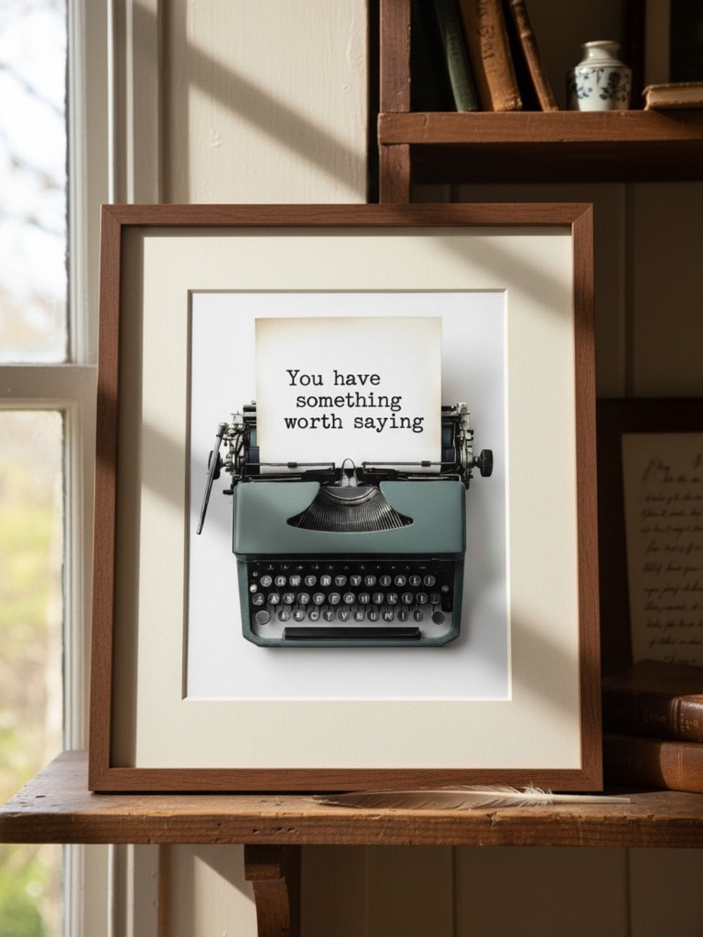 Something Worth Saying Art Print