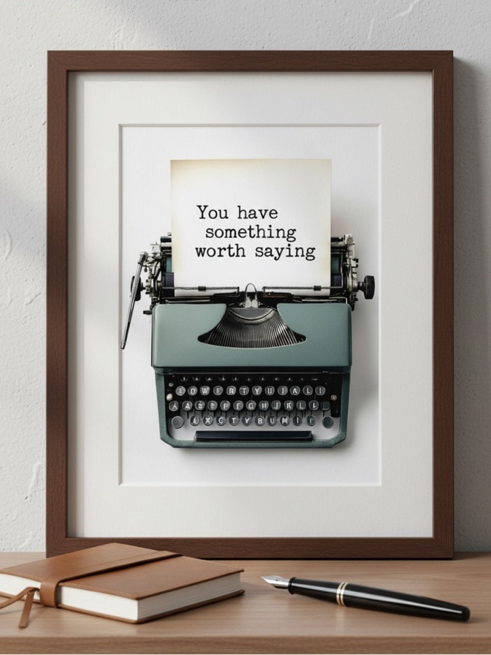 Something Worth Saying Art Print
