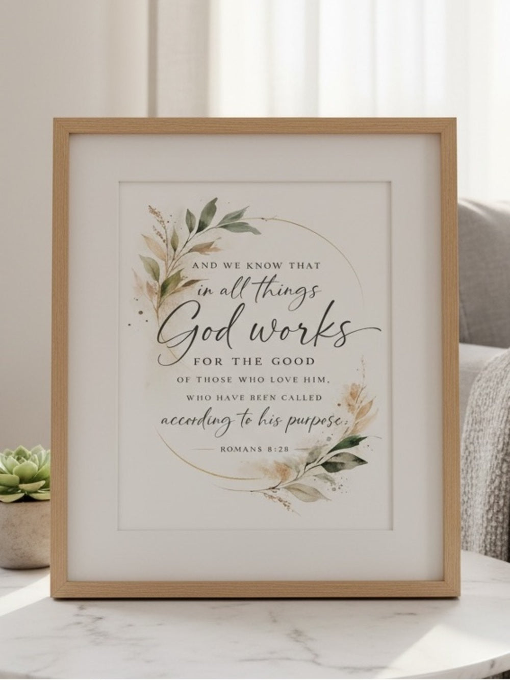 God Works for the Good Art Print
