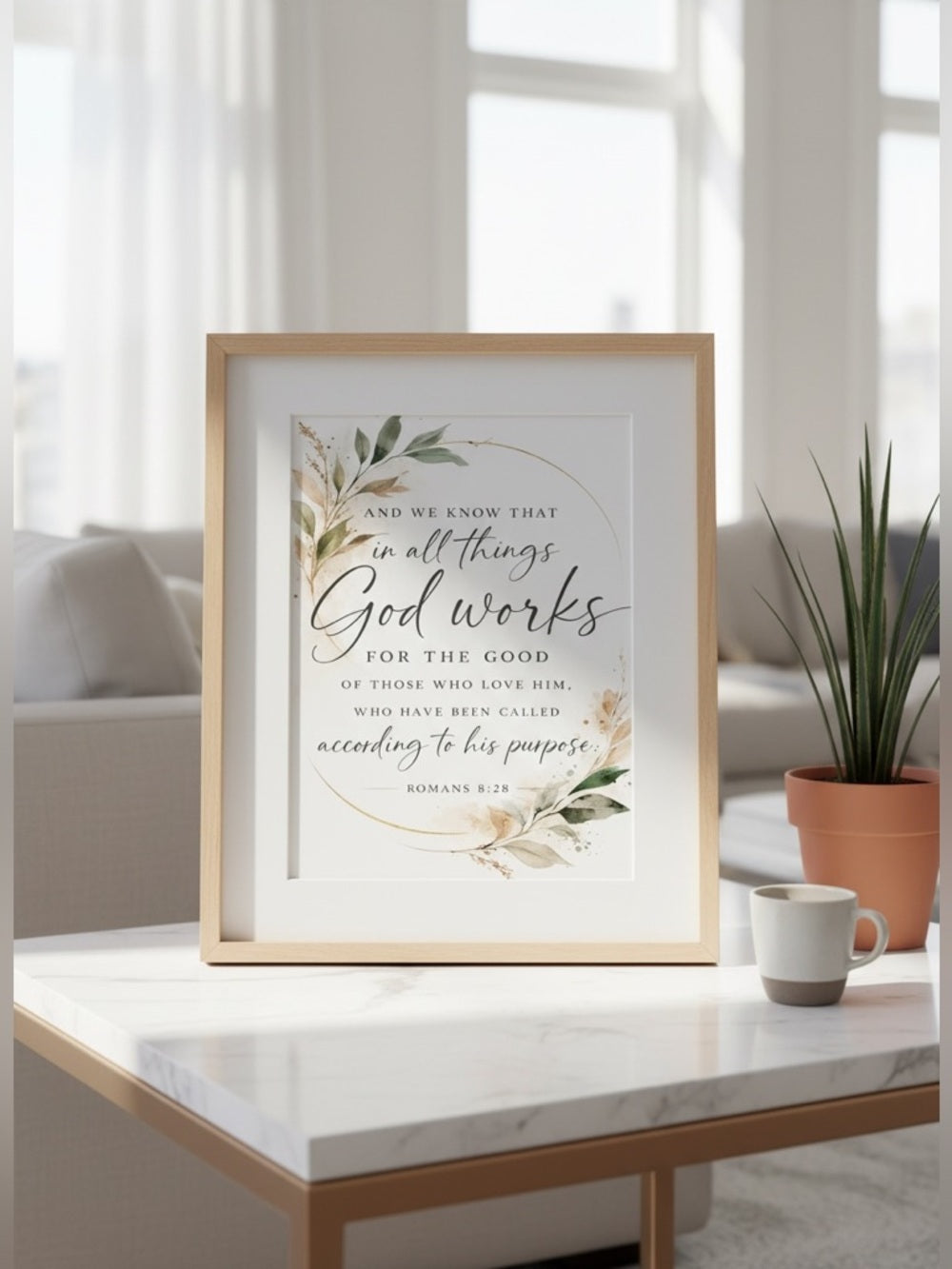 God Works for the Good Art Print