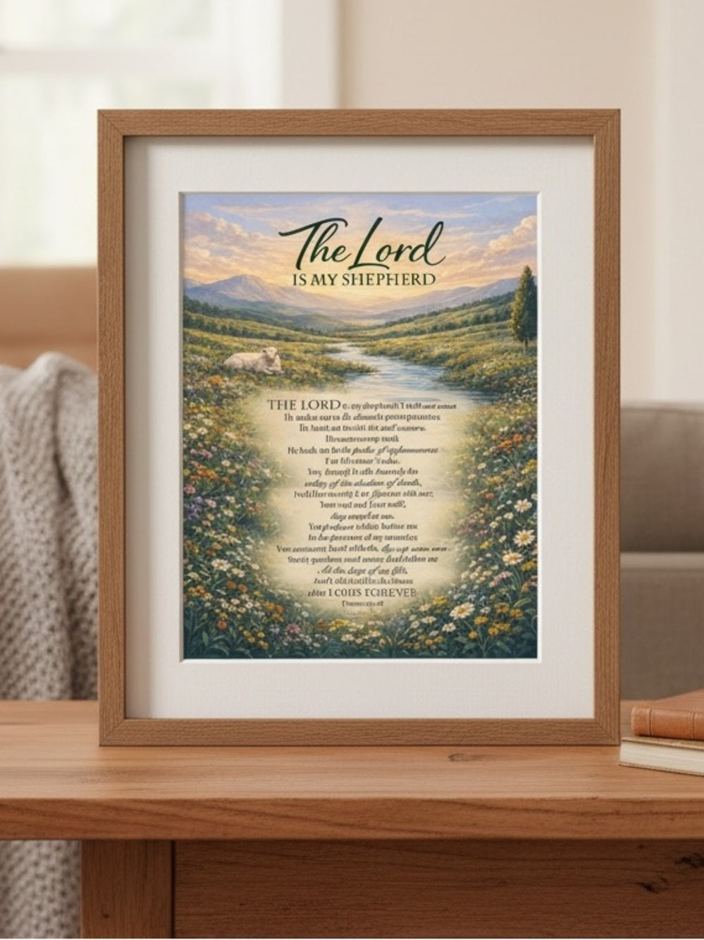 The Lord is my Shepherd Art Print