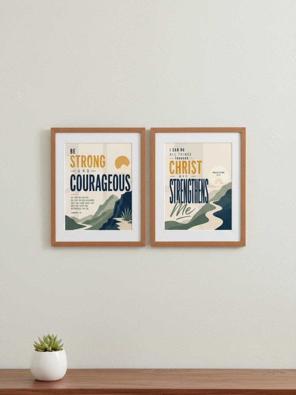 Christ who Strengthens Me Art Print