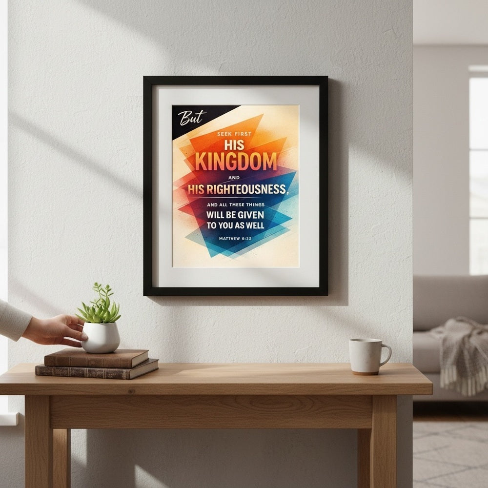 Seek First Bold Art Print