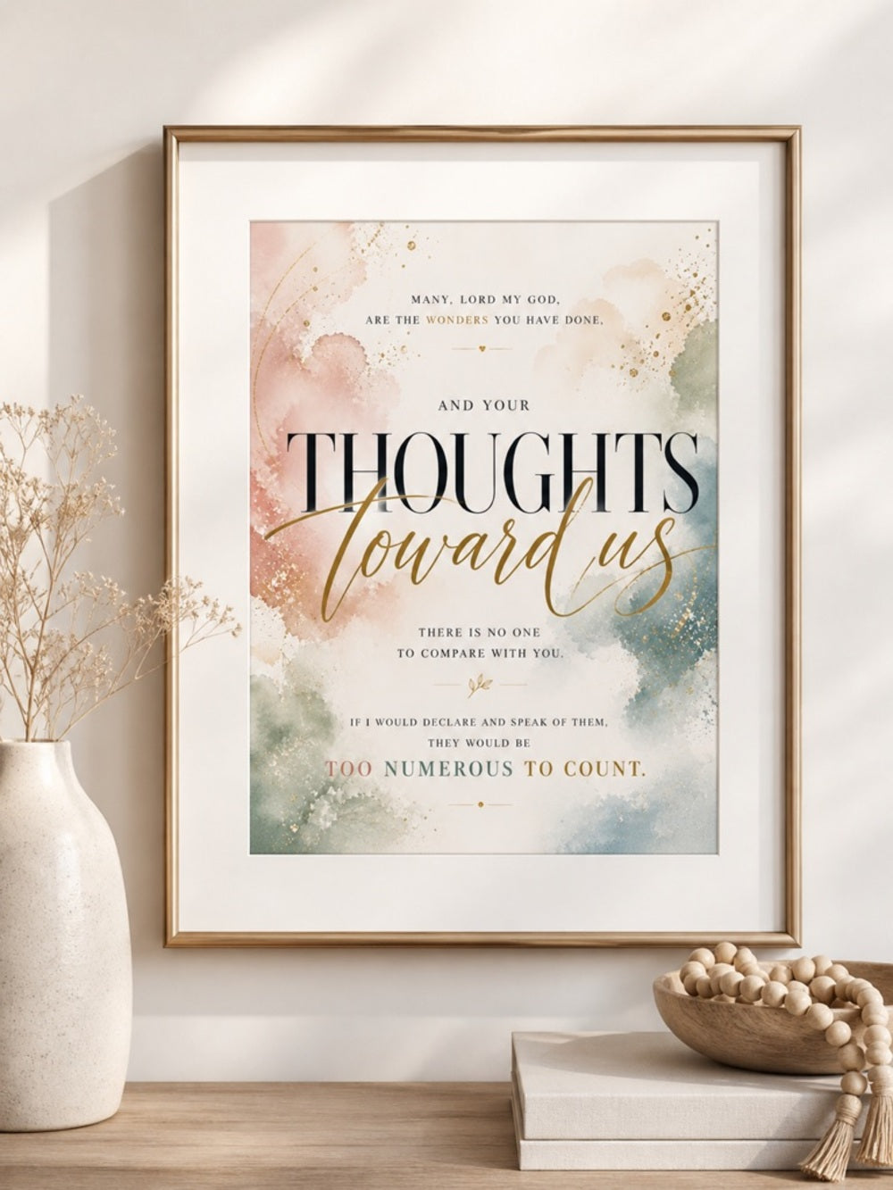 Thoughts Toward Us Art Print
