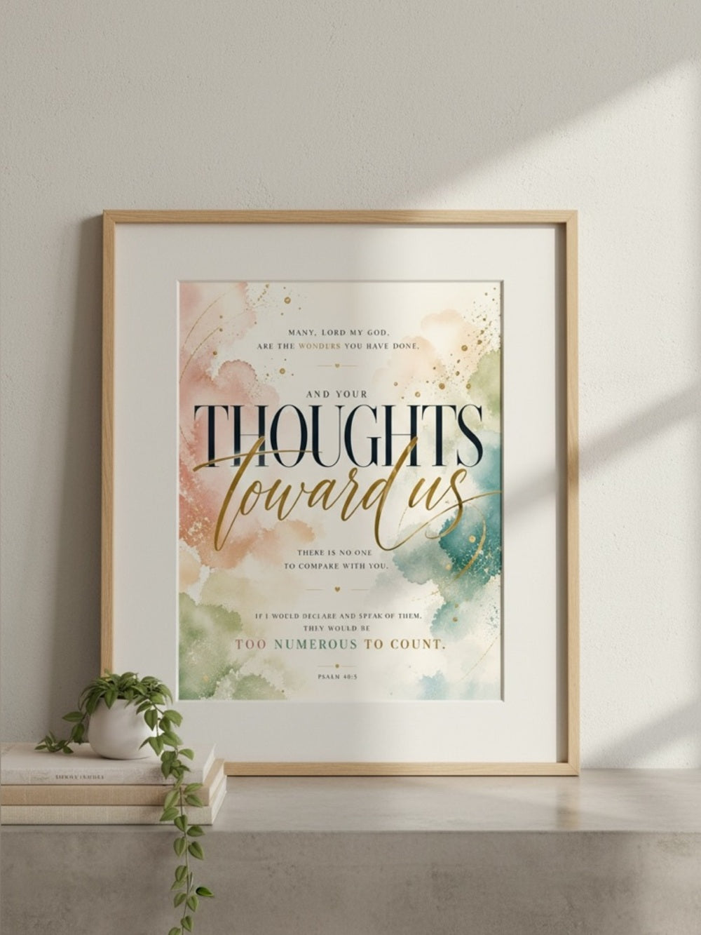 Thoughts Toward Us Art Print