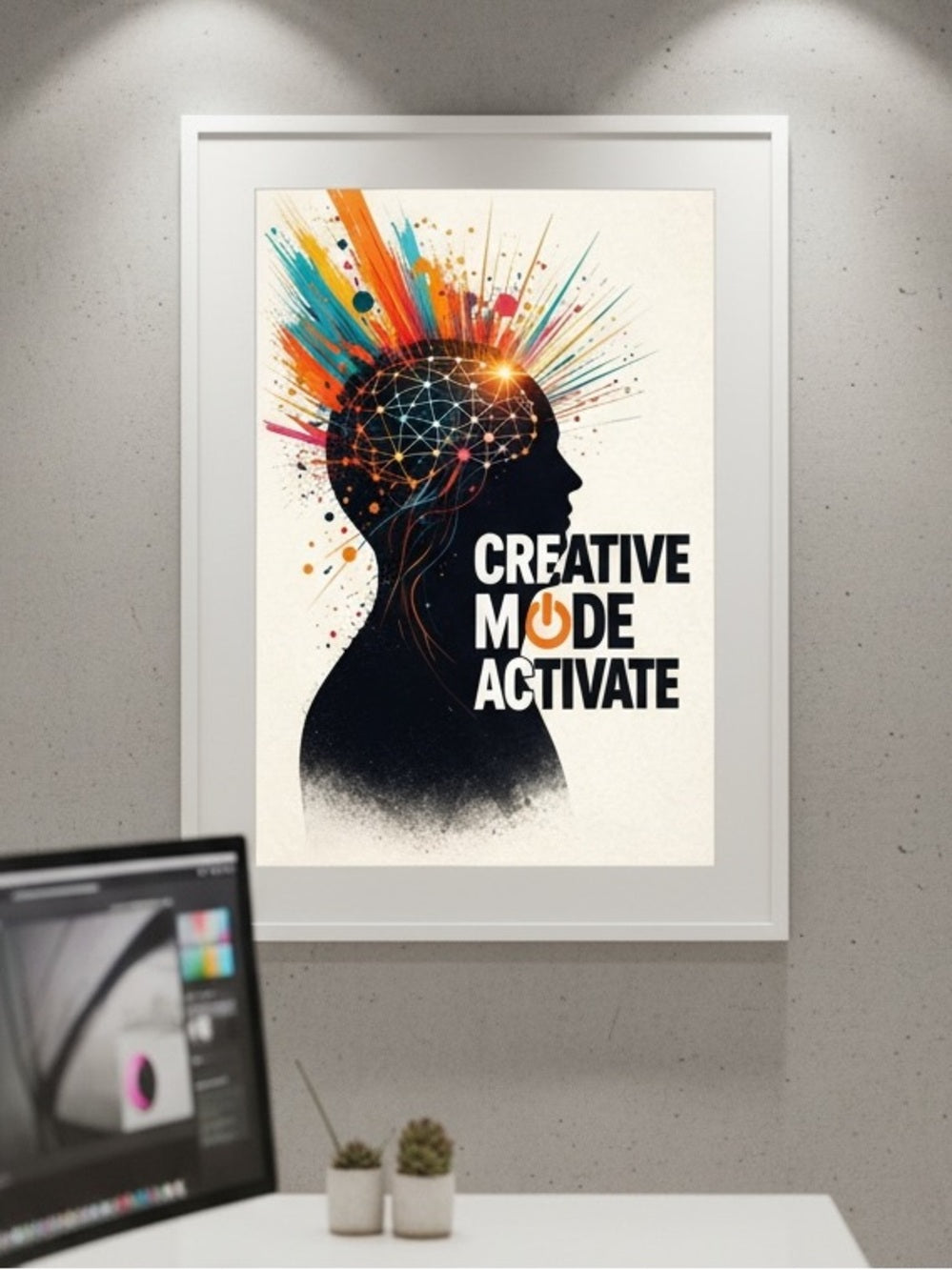 Creative Mode Activate Art Print