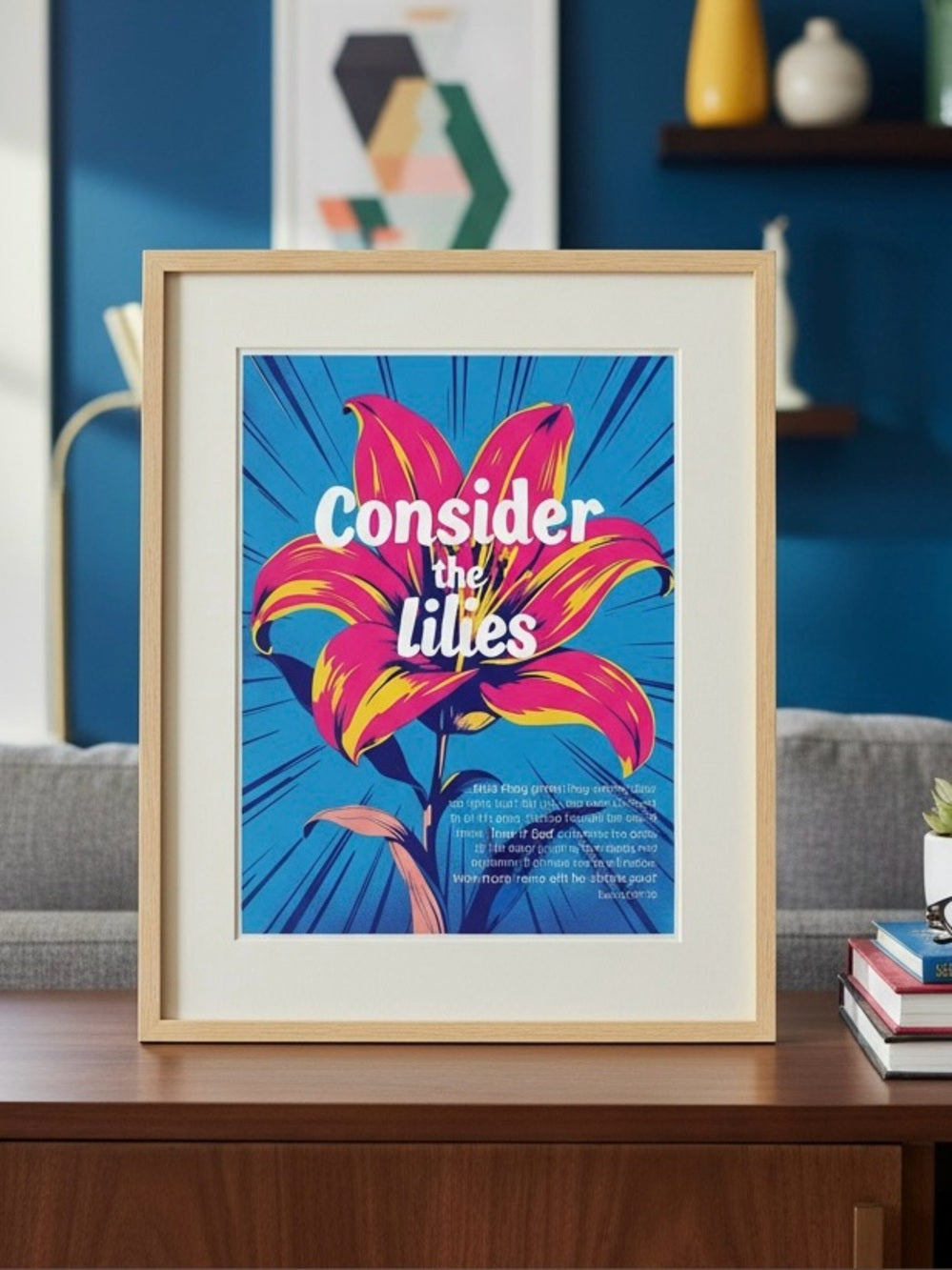 Pop Art Consider the Lilies Art Print