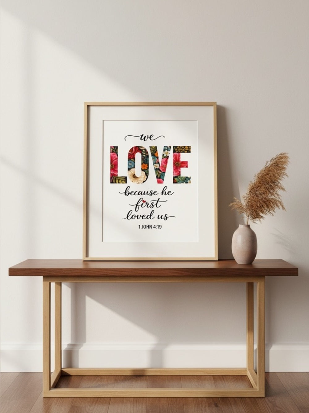 Love Floral Art Print