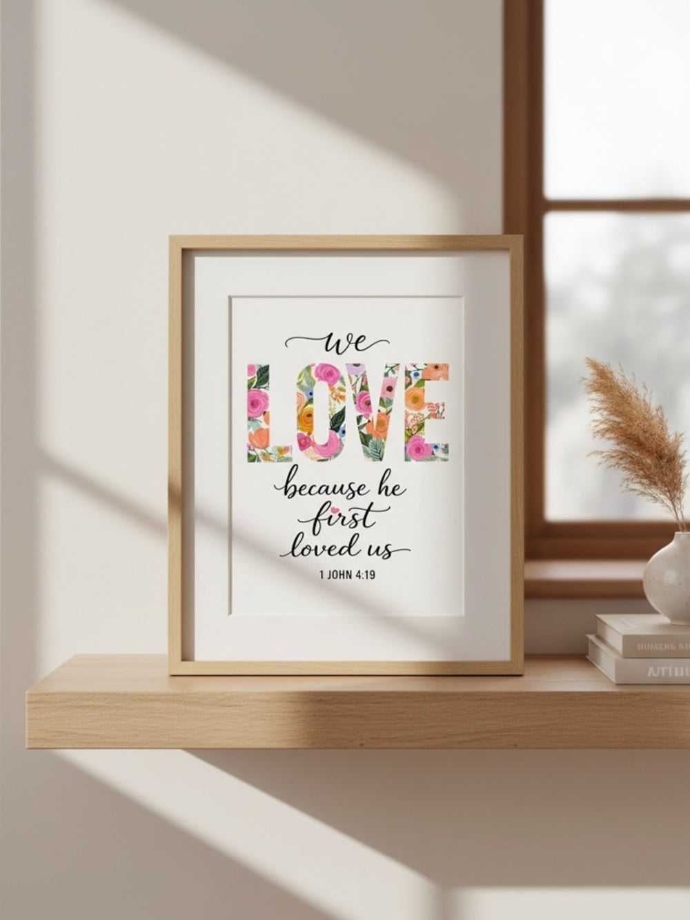 Love Floral Art Print