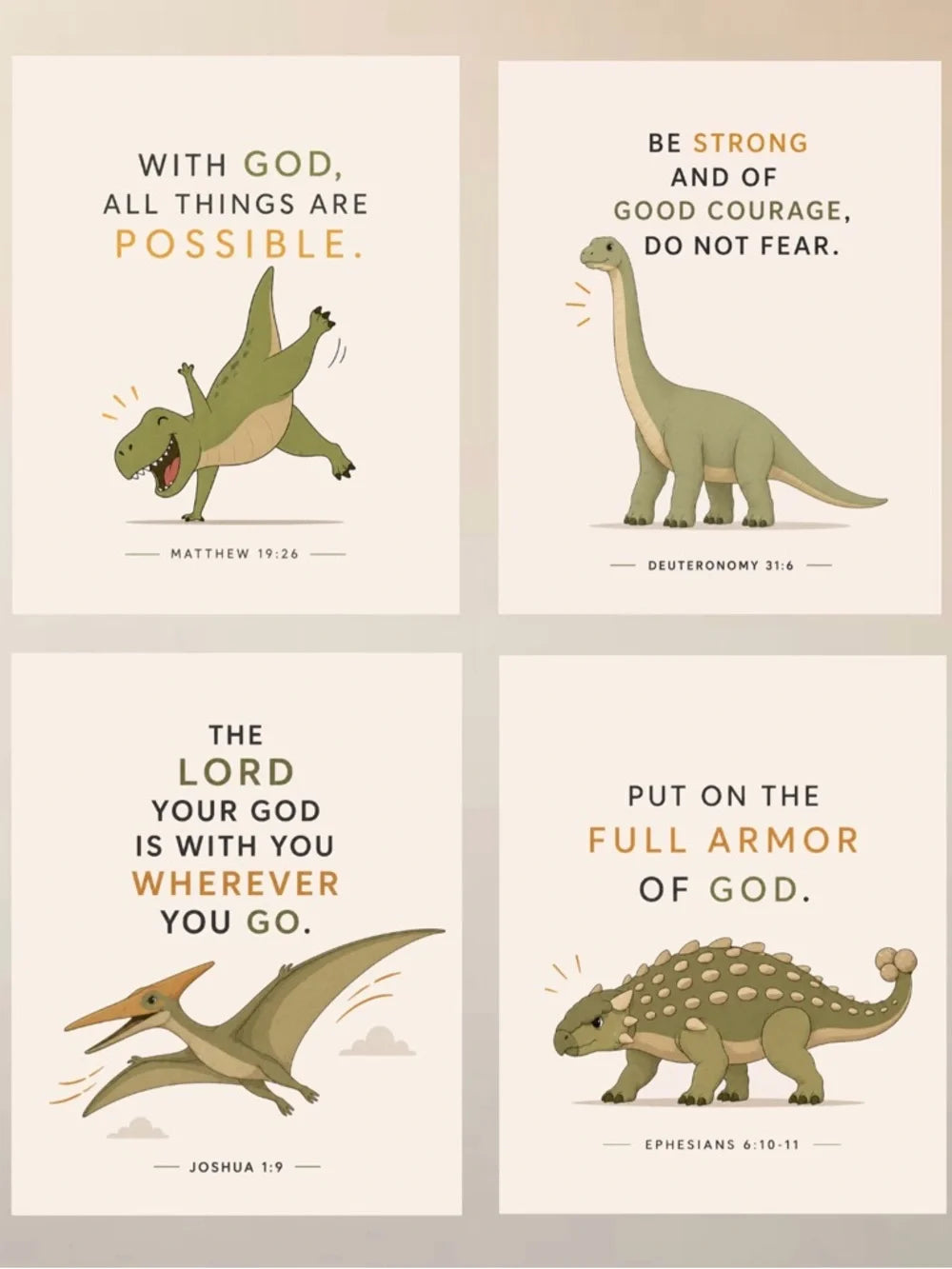 Dinosaur All Things are Possible Art Print